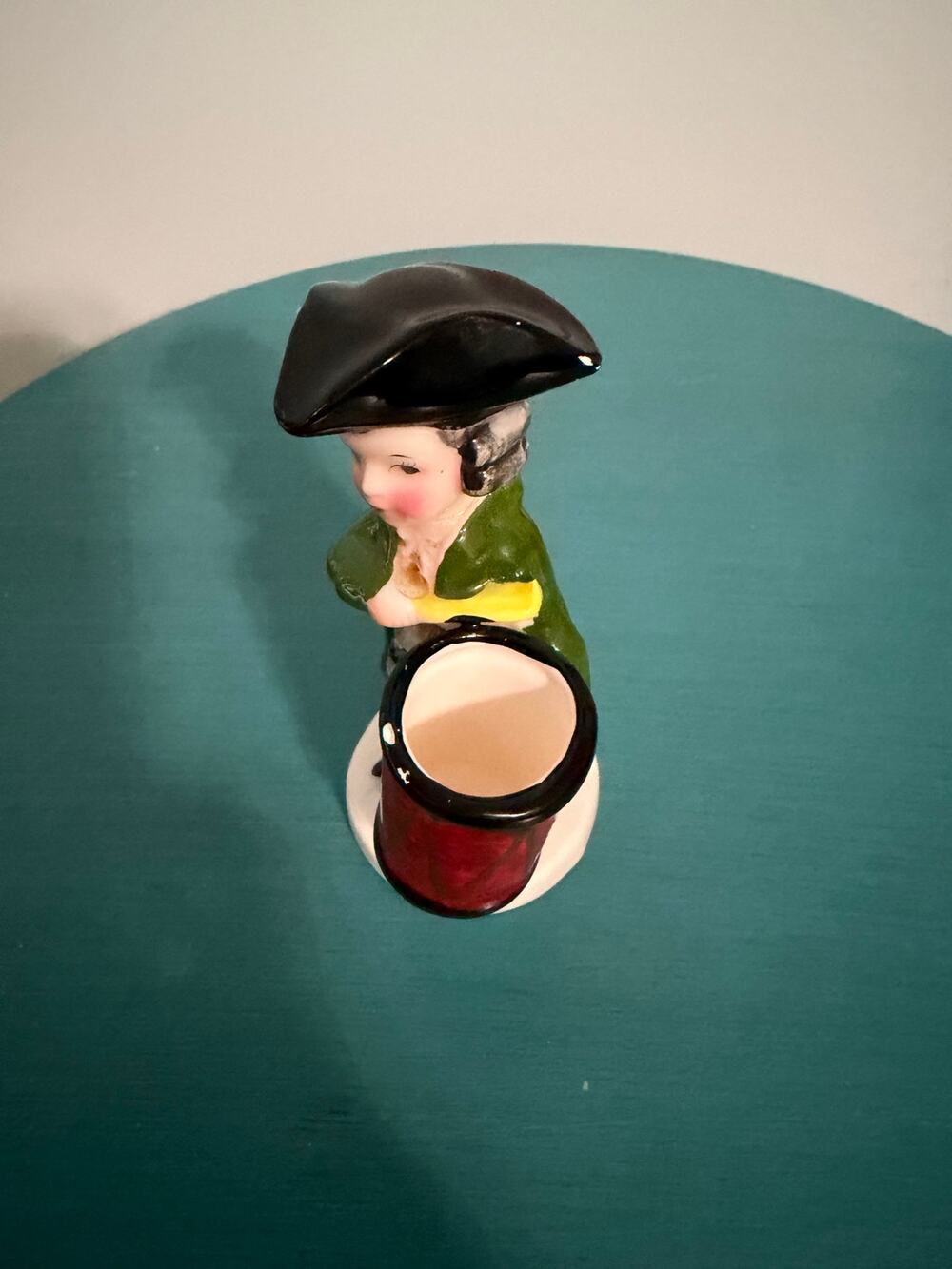 VINTAGE 1950'S ENESCO REVOLUTIONARY DRUMMER BOY TOOTHPICK HOLDER